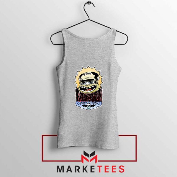 Frankenstein Cartoon Sport Grey Tank Top