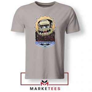 Frankenstein Cartoon Sport Grey Tshirt