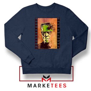 Frankie Horror Navy Blue Sweatshirt