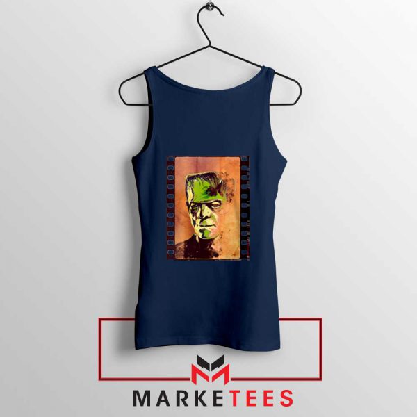 Frankie Horror Navy Blue Tank Top