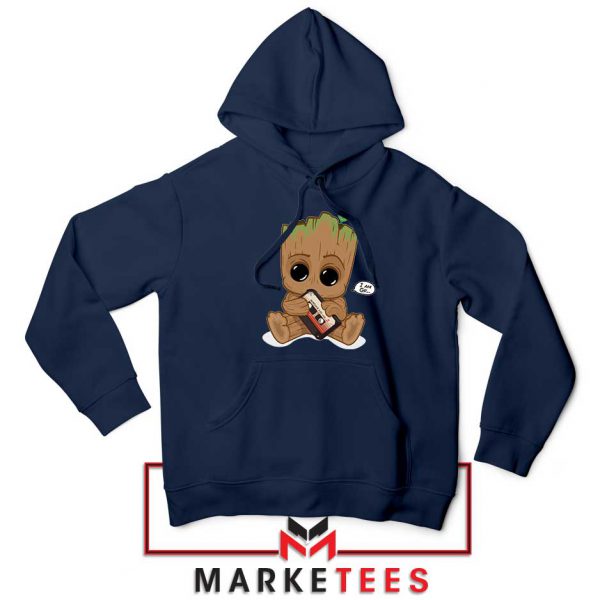 I Am Groot Navy Blue Hoodie