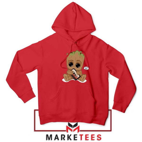 I Am Groot Red Hoodie