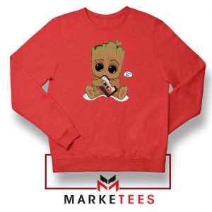 I Am Groot Red Sweatshirt