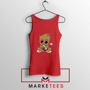 I Am Groot Red Tank Top