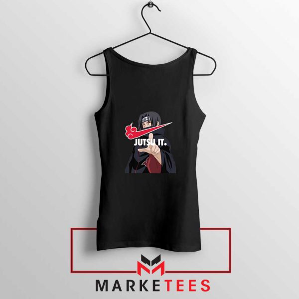 Itachi Jutsu It Black Tank Top