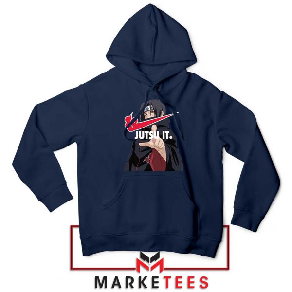 Itachi Jutsu It Navy Blue Hoodie