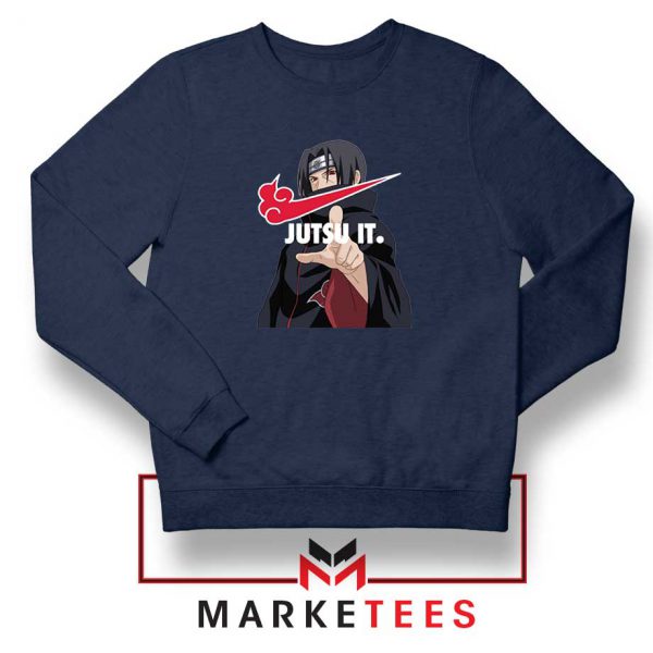 Itachi Jutsu It Navy Blue Sweatshirt