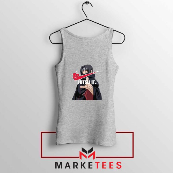 Itachi Jutsu It Sport Grey Tank Top