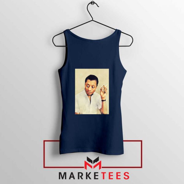 James Arthur Baldwin Navy Blue Tank Top