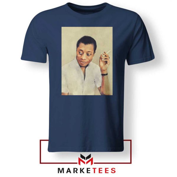 James Arthur Baldwin Navy Blue Tshirt