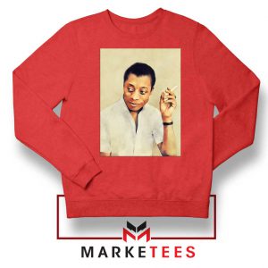 James Arthur Baldwin Red Sweatshirt