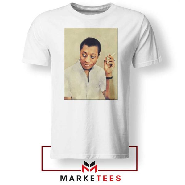 James Arthur Baldwin White Tshirt