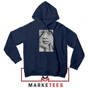 James Baldwin Navy Blue Hoodie