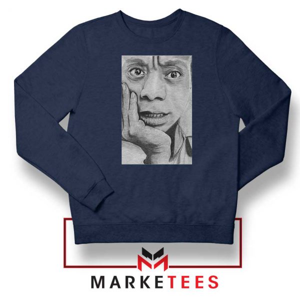 James Baldwin Navy Blue Sweatshirt