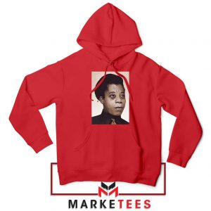 James Baldwin Potrait Red Hoodie