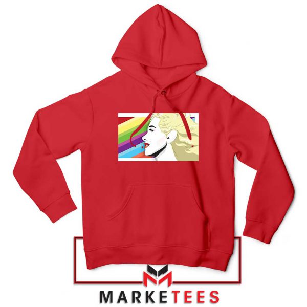 Marilyn Monrainbow Red Hoodie