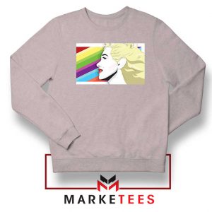 Marilyn Monrainbow Sport Grey Sweatshirt
