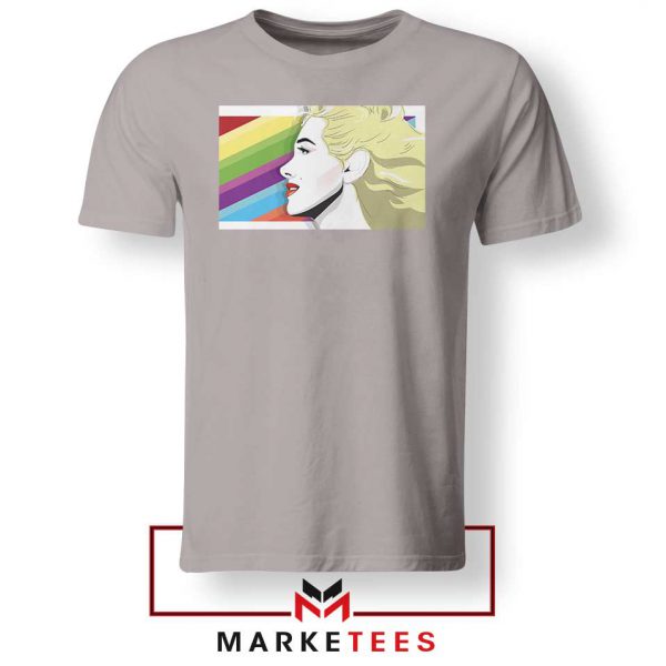 Marilyn Monrainbow Sport Grey Tshirt