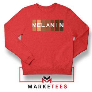 Melanin Feminist Red Sweatshirt