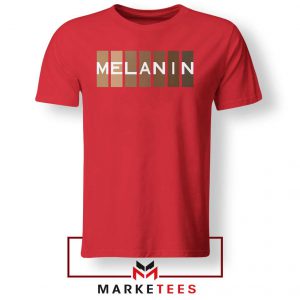 Melanin Feminist Red Tshirt