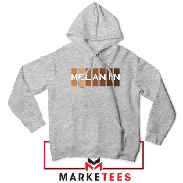 Melanin Feminist Sport Grey Hoodie