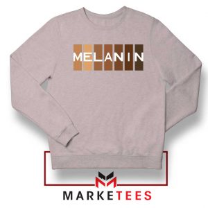 Melanin Feminist Sport Grey Sweatshirt