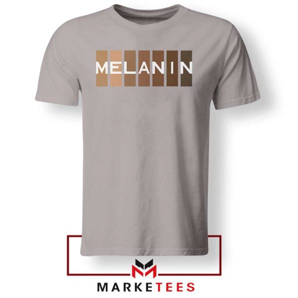 Melanin Feminist Sport Grey Tshirt