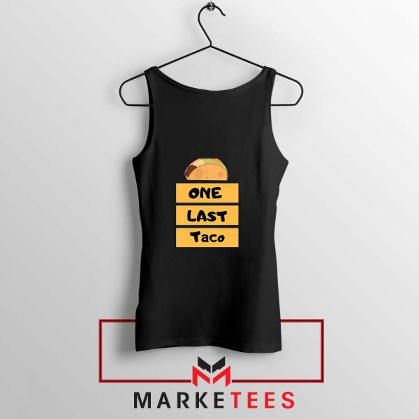 One Last Taco Black Tank Top