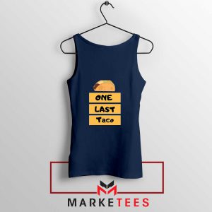 One Last Taco Navy Blue Tank Top