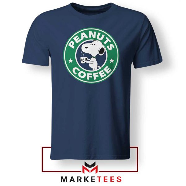 Peanuts Coffee Navy Blue Tshirt