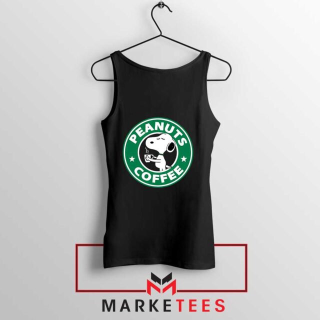 Peanuts Coffee Tank Top Snoopy Fan S-3XL