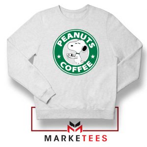 Peanuts Coffee White Sweatshirt