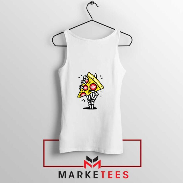 Skull Hand Pizza Slice Tank Top