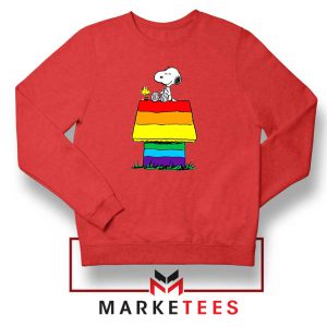 Pride Snoopy Red Sweatshirt