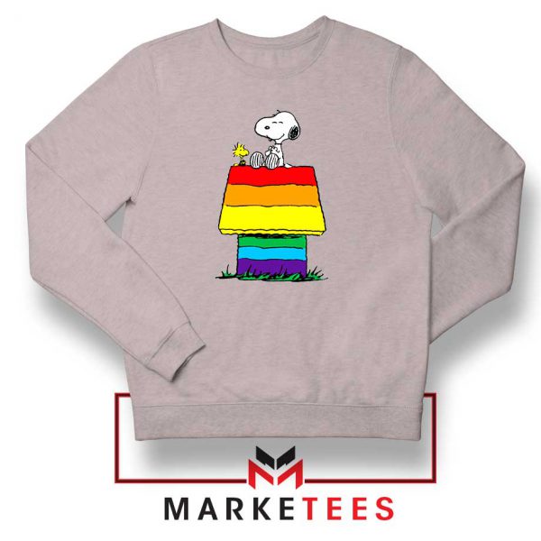 Pride Snoopy Sport Grey Sweatshirt