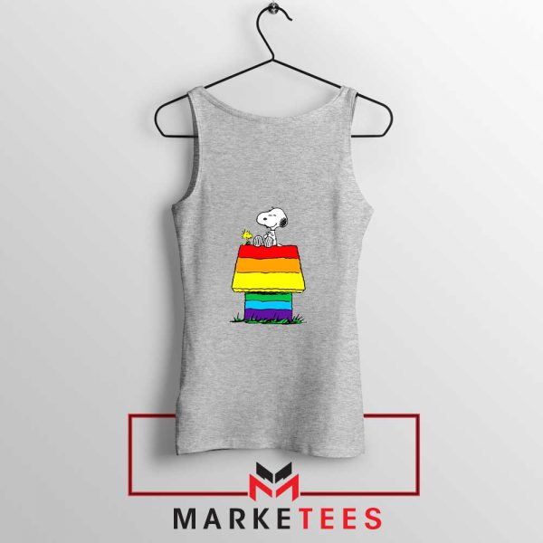 Pride Snoopy Sport Grey Tank Top