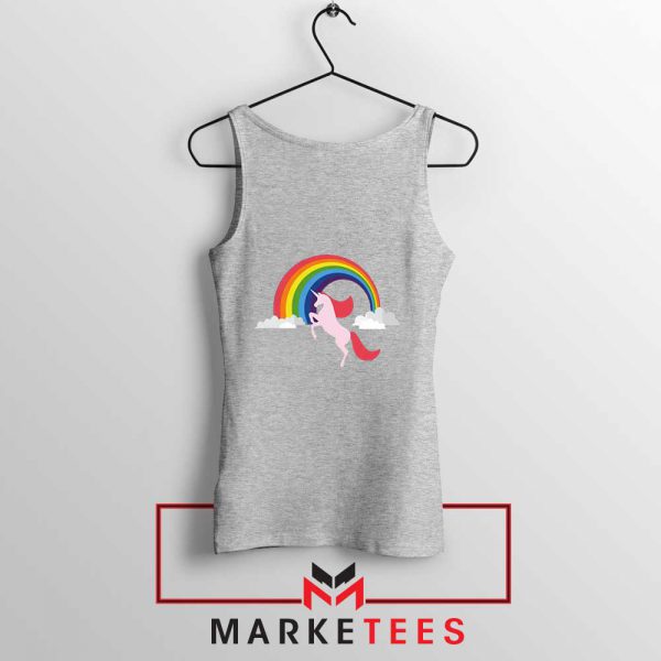 Rainbow Unicorn Sport Grey Tank Top