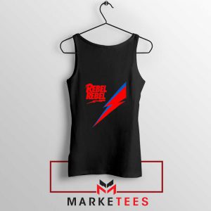 Rebel Rebel David Bowie Black Tank Top