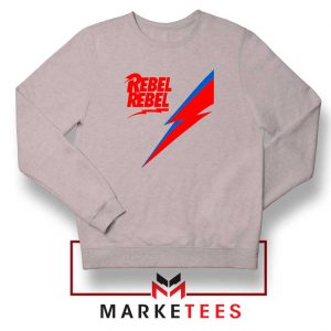 Rebel Rebel David Bowie Sport Grey Sweatshirt