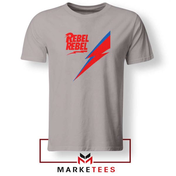 Rebel Rebel David Bowie Sport Grey Tshirt