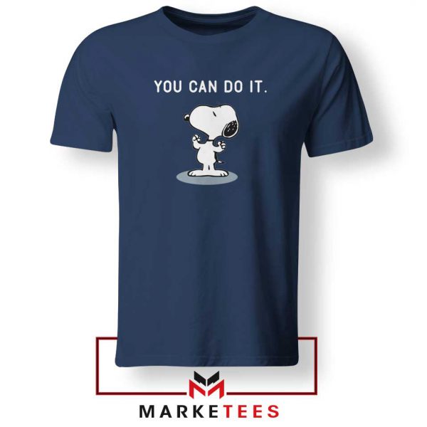Snoopy You Can Do It Navy Blue Tshirt