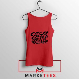 Squiggle Of Squirrels Red Tank Top