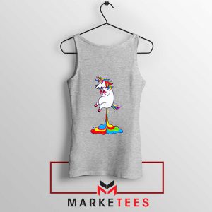 Unicorn Fart Rainbow Sport Grey Tank Top