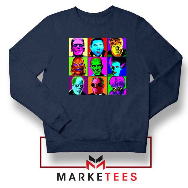 Universal Warhol Horror Navy Blue Sweatshirt