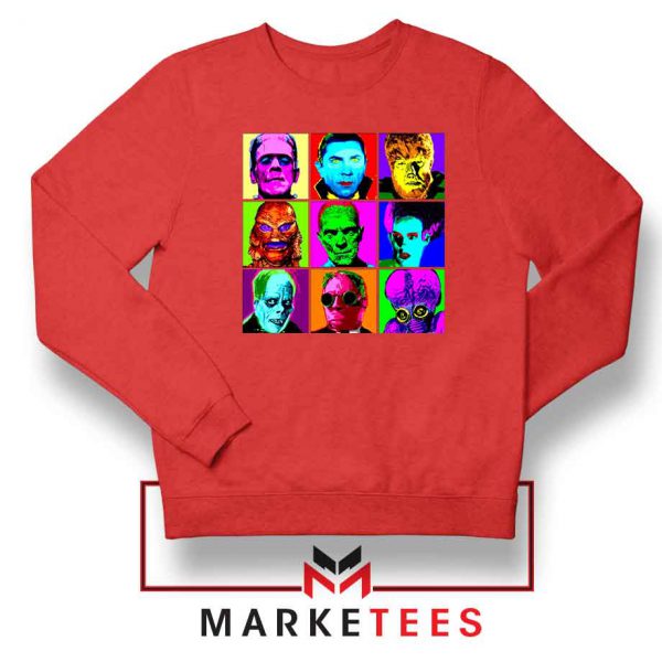 Universal Warhol Horror Red Sweatshirt