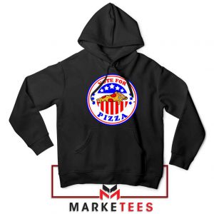 Vote For Pizza President Black Hoodie