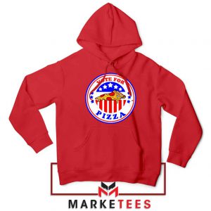 Vote For Pizza President Red Hoodie