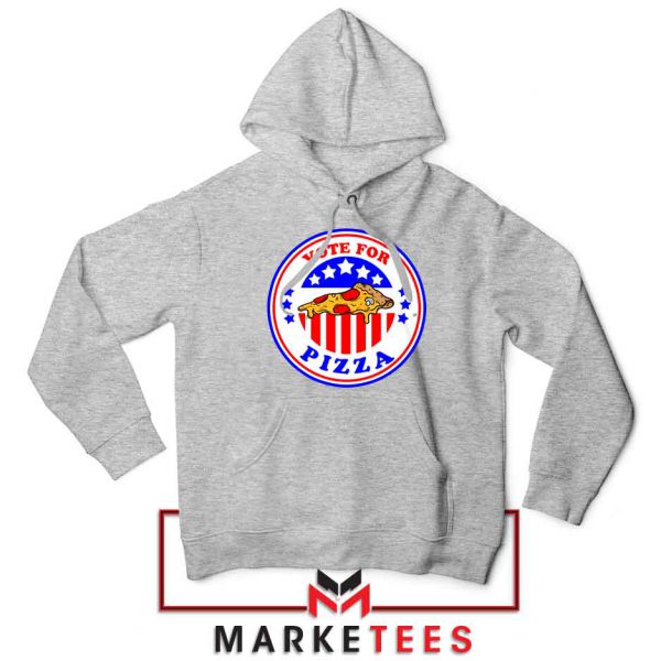 Vote For Pizza President Sport Grey Hoodie