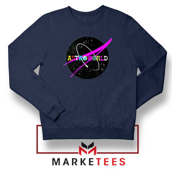 Astroworld Album Navy Blue Sweatshirt