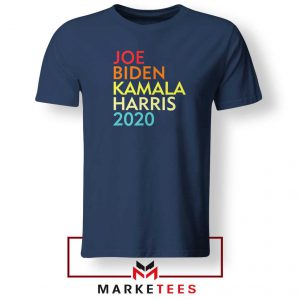 Biden Harris Nasty Woman Navy Blue Tshirt